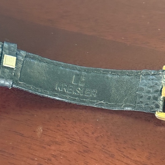 Vintage Mickey Mouse Quartz Watch.Kreisler Black Calf Leather.Size 41 11/15 RARE - Picture 11 of 14